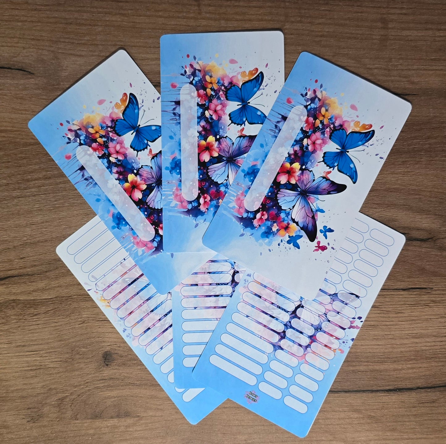 Dashboard blauer Schmetterling