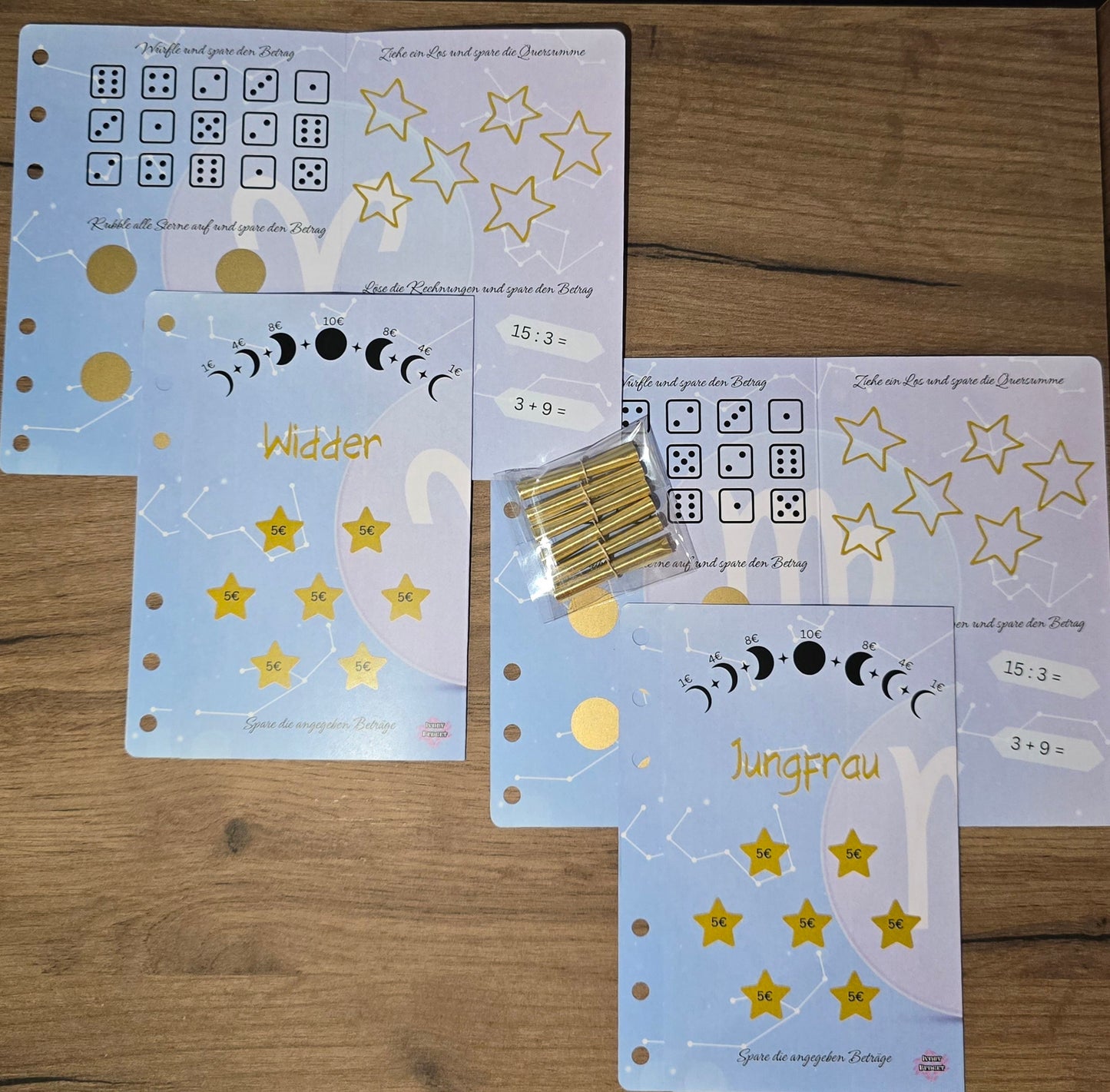 Klappkarte Sternzeichen