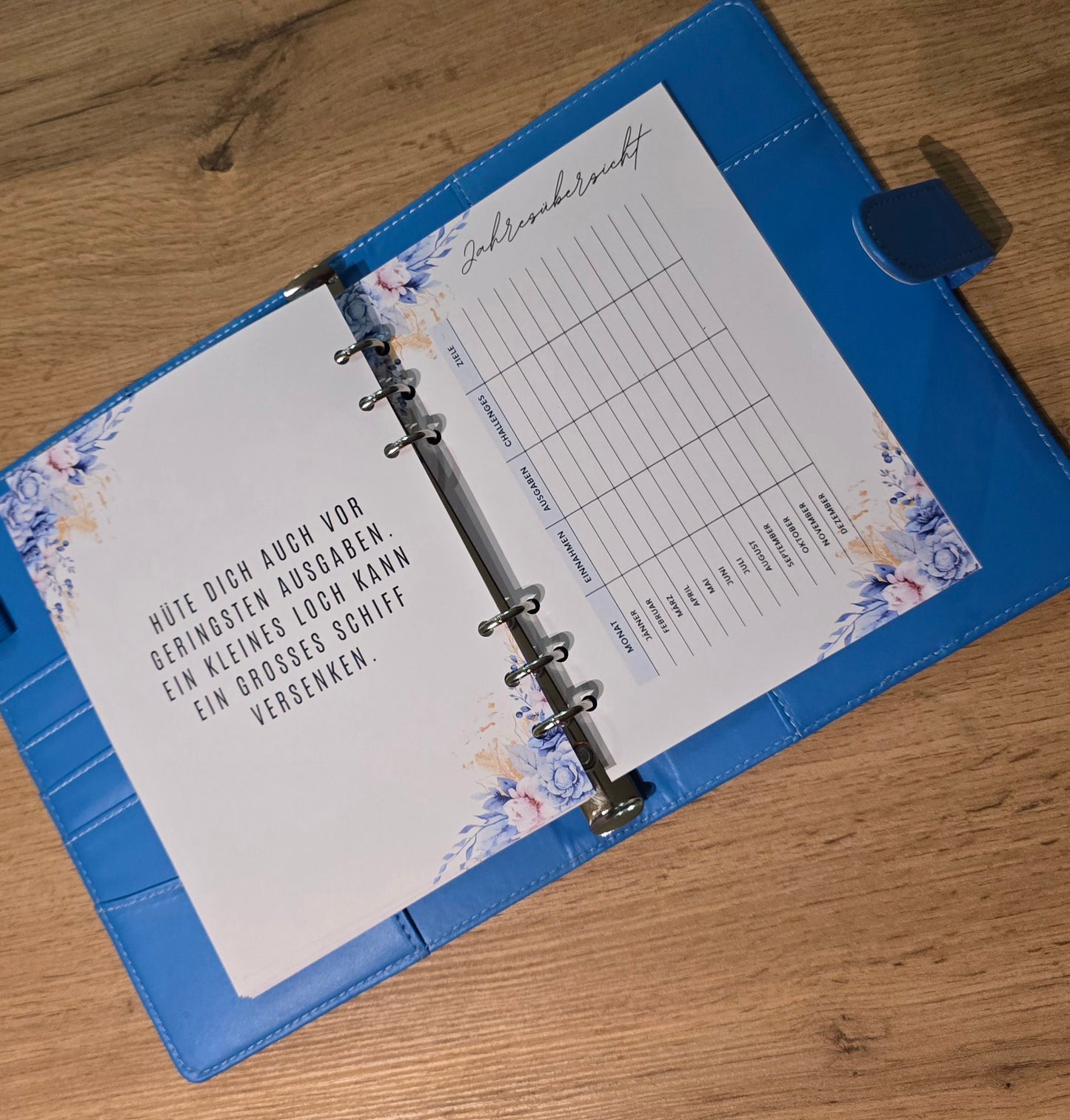 Budget Planer Blau