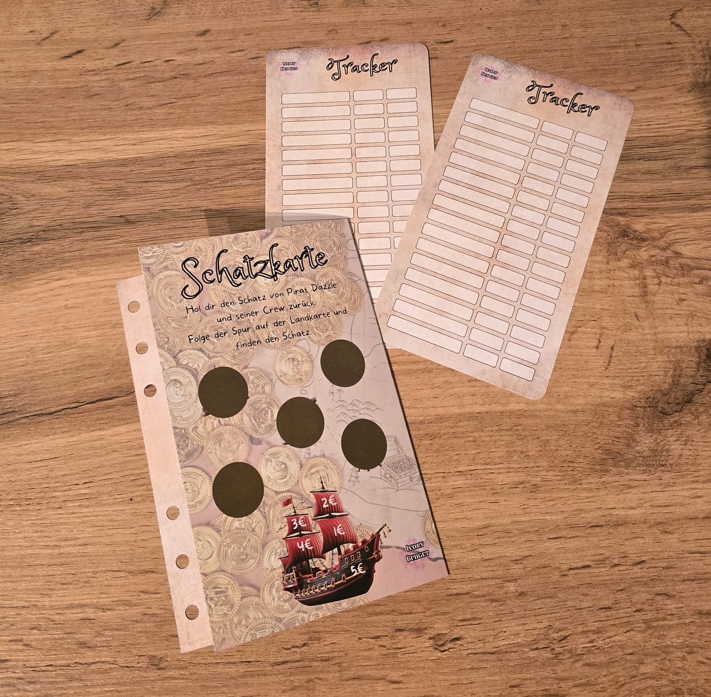 Klappkarte Schatzkarte