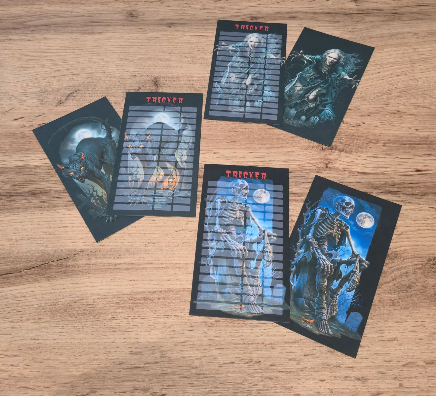 Klappkarte Horror Bingo