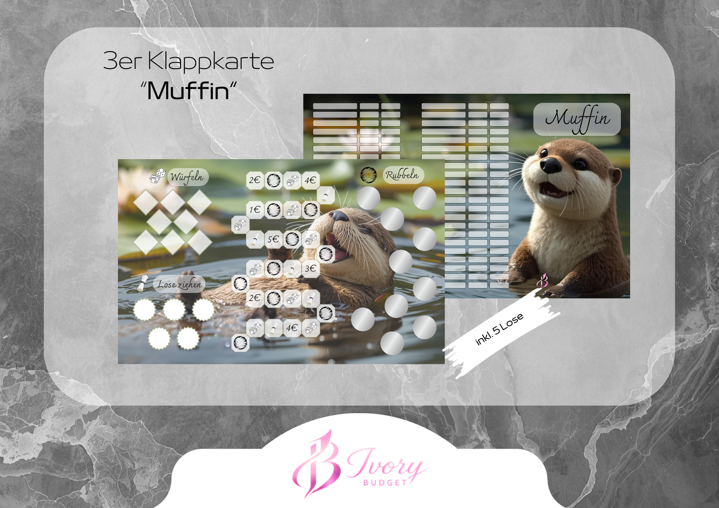 Klappkarte Muffin