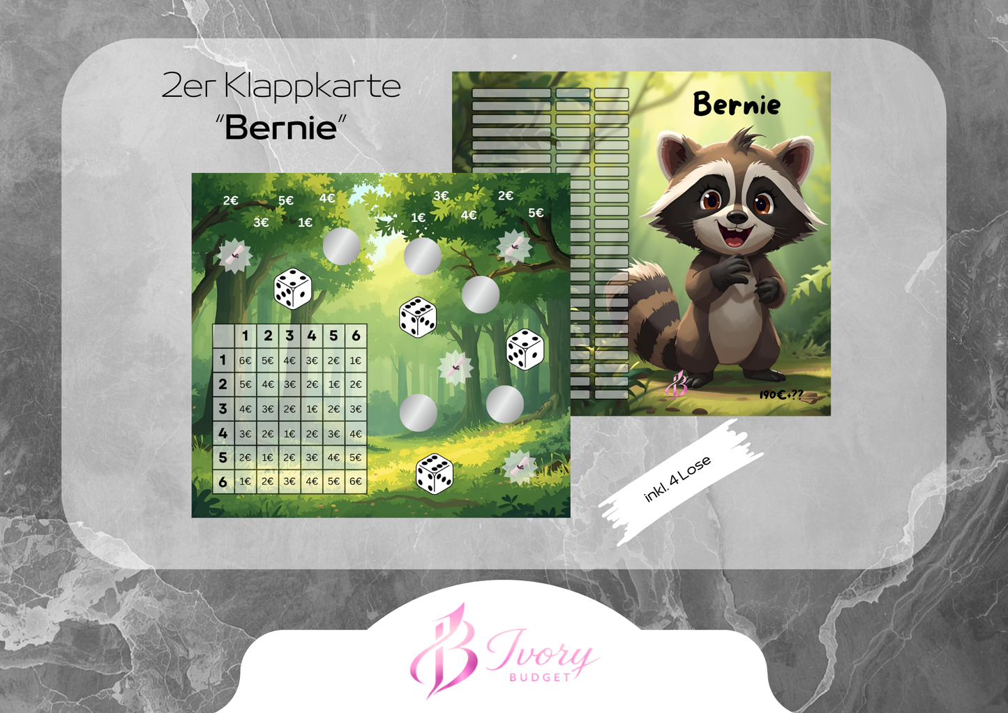 Klappkarte Bernie