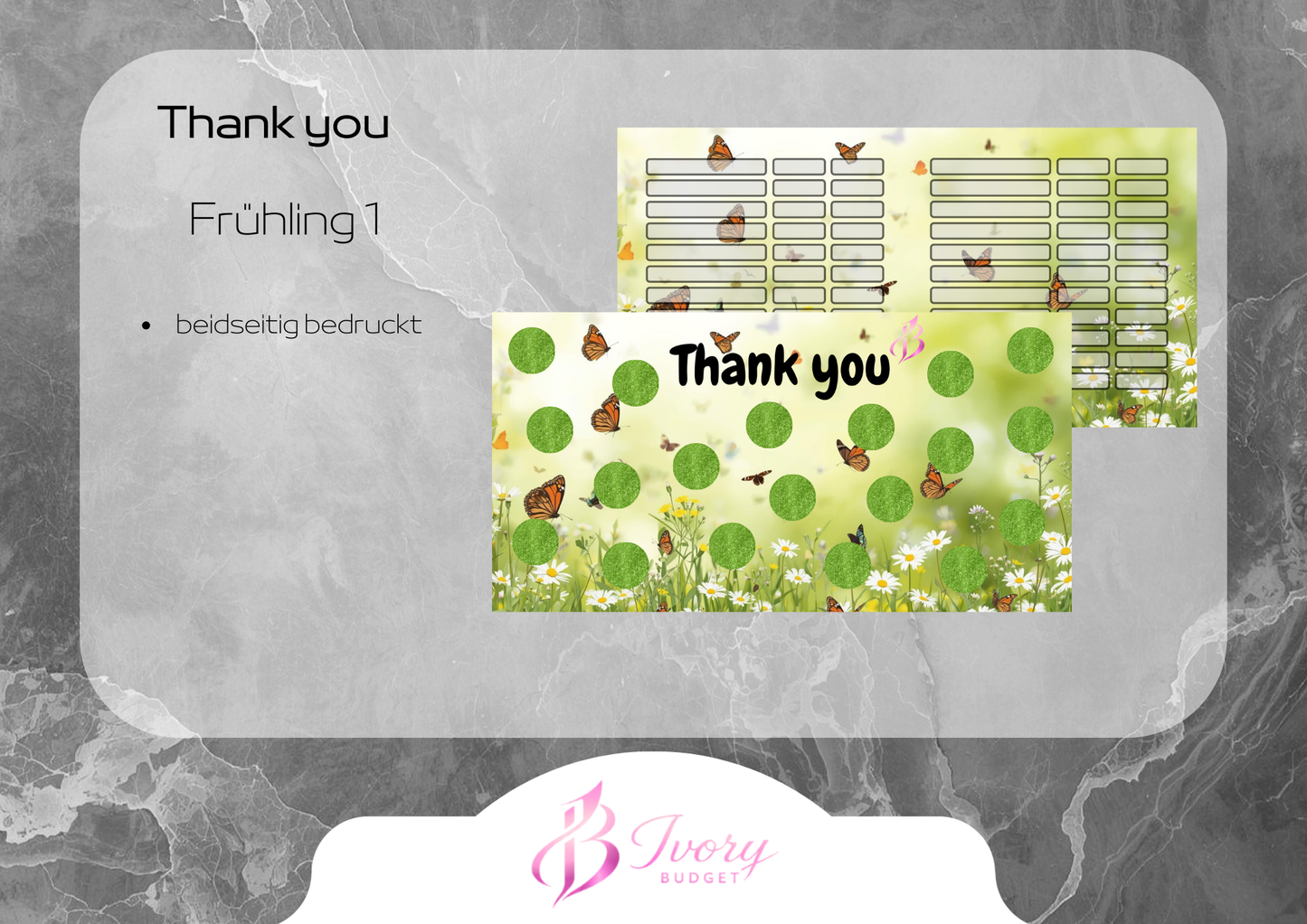 Thank you - Frühling 1