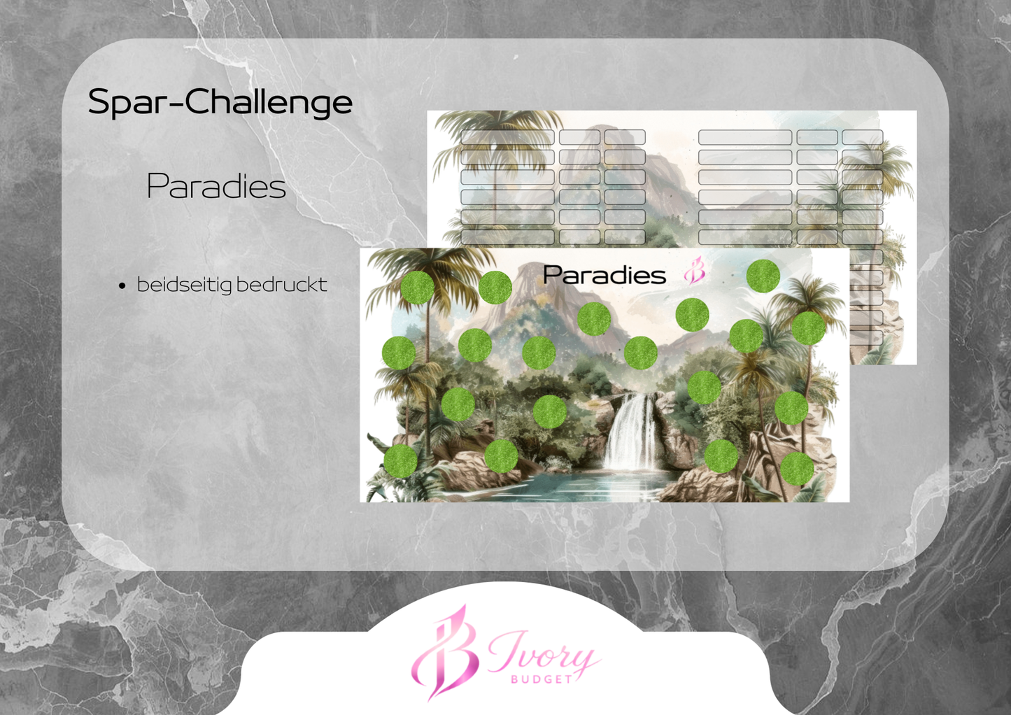 Einzelchallenge Paradies