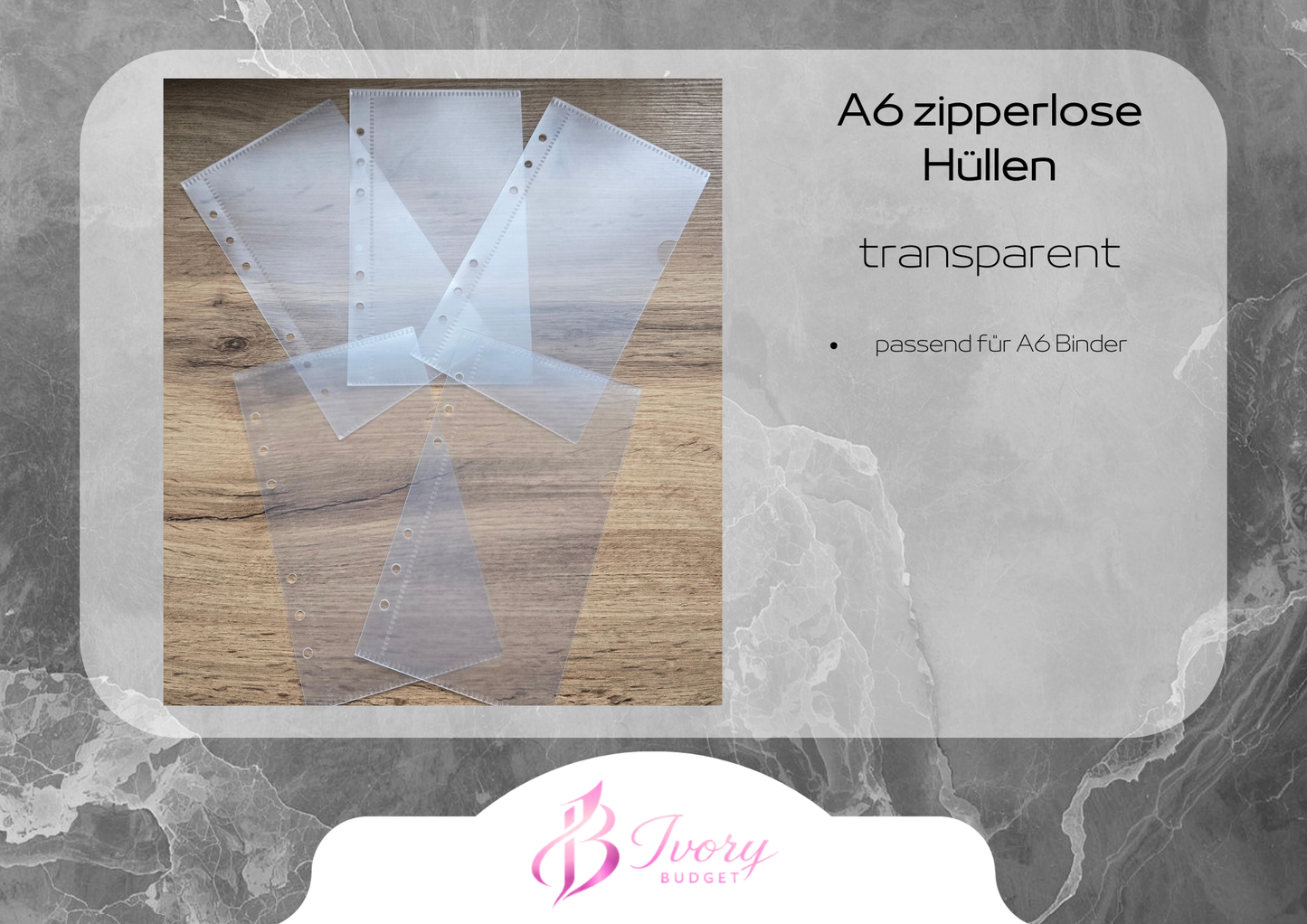 A6 Hüllen transparent