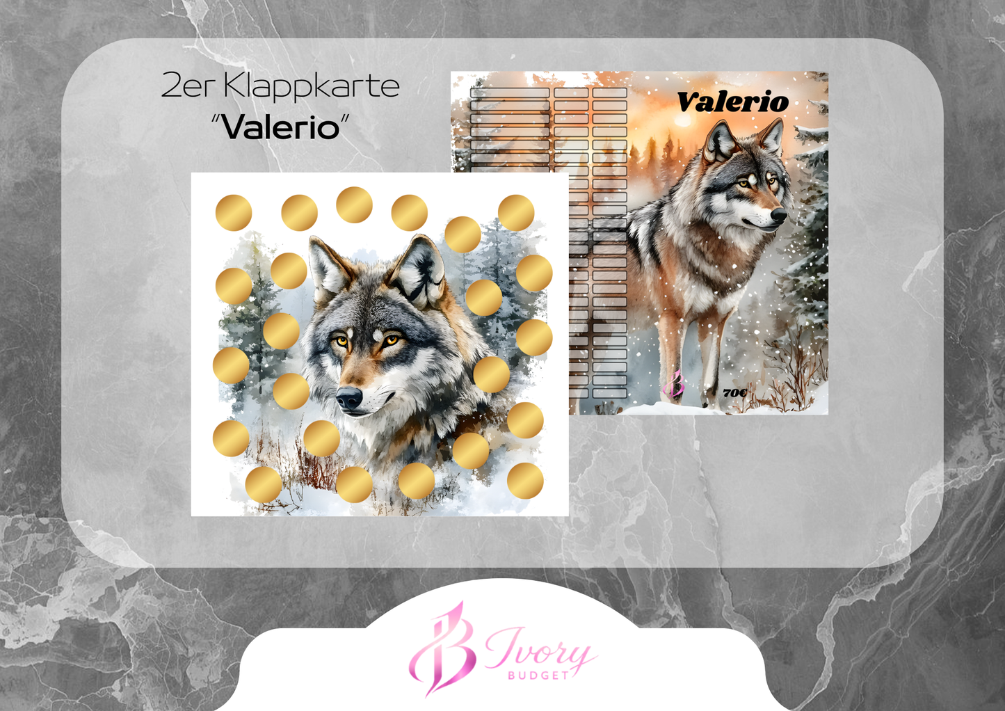 Klappkarte Valerio