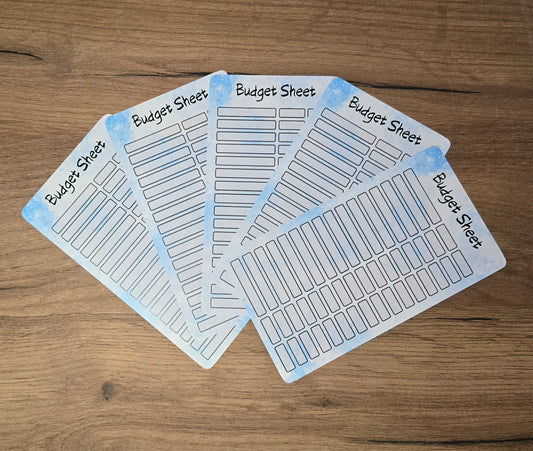 Budget Sheets Blau