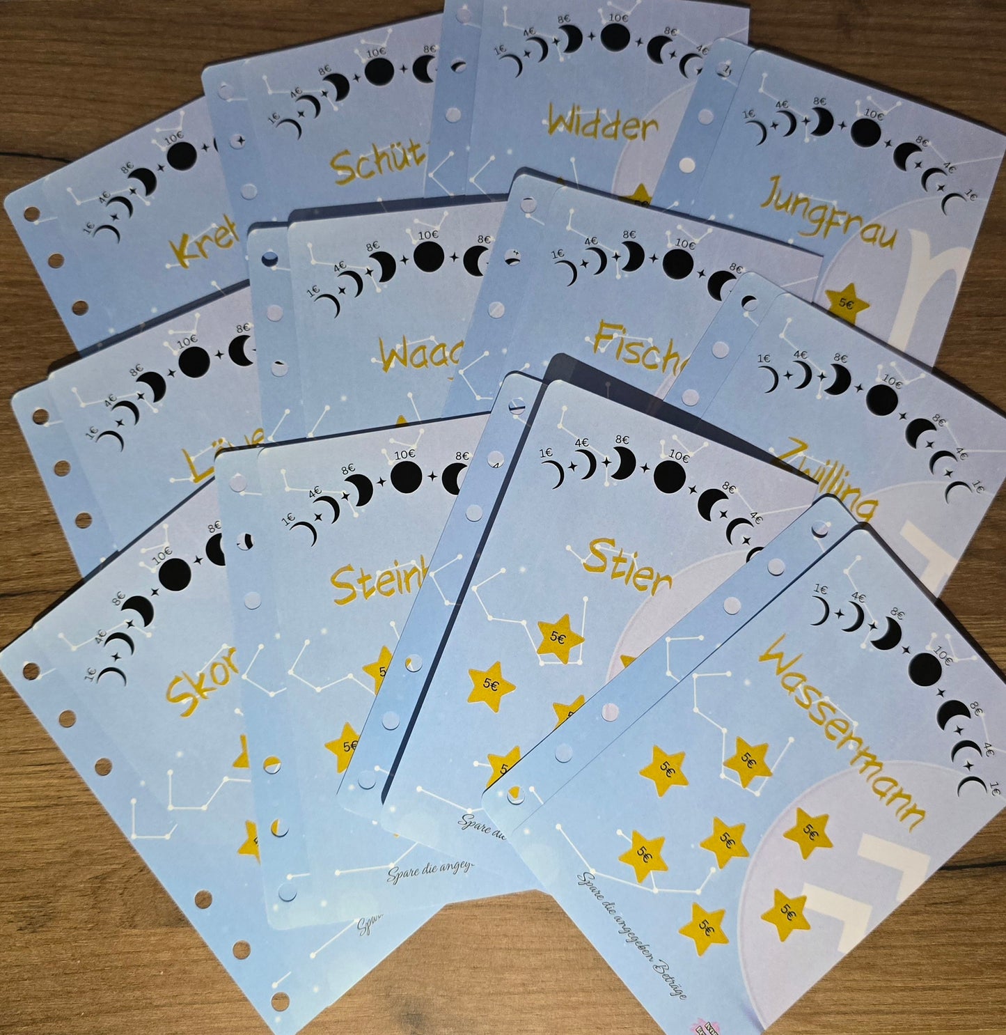 Klappkarte Sternzeichen