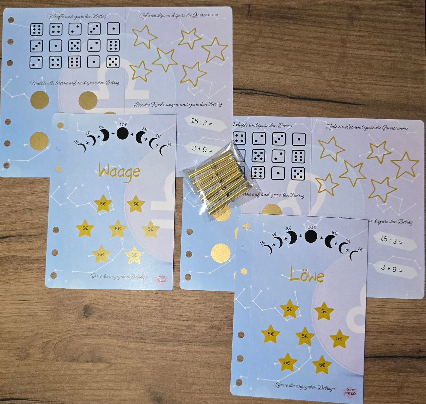 Klappkarte Sternzeichen