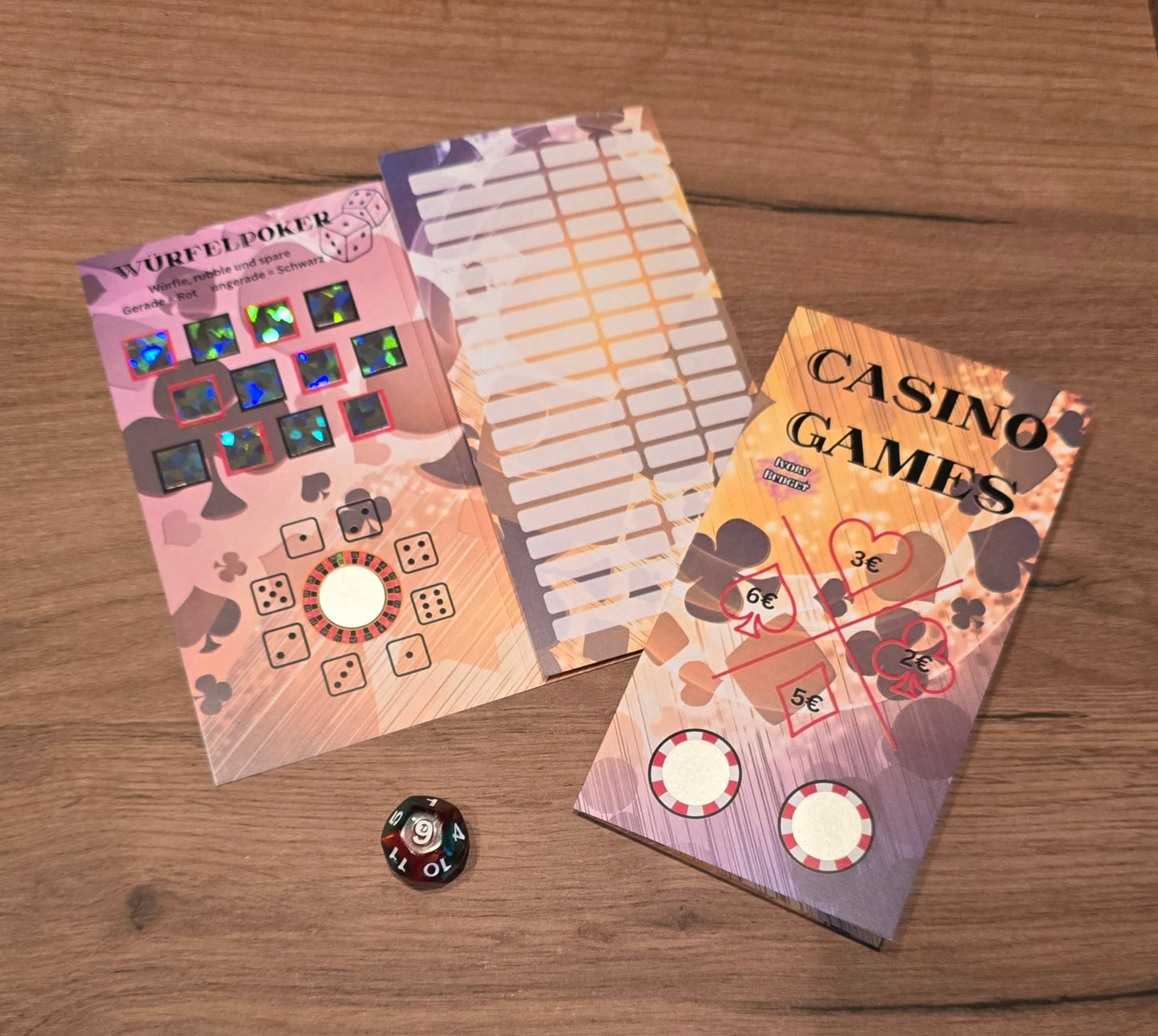 Klappkarte Casino Games