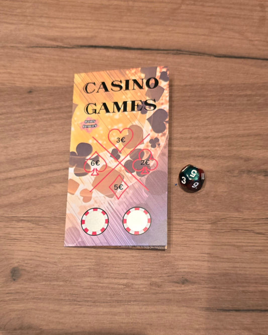 Klappkarte Casino Games