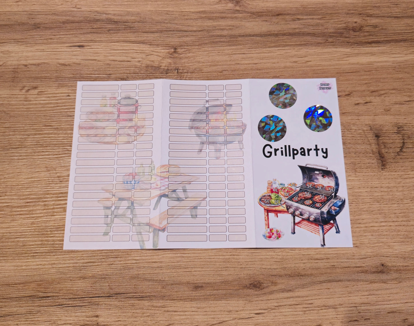 Klappkarte Grillparty