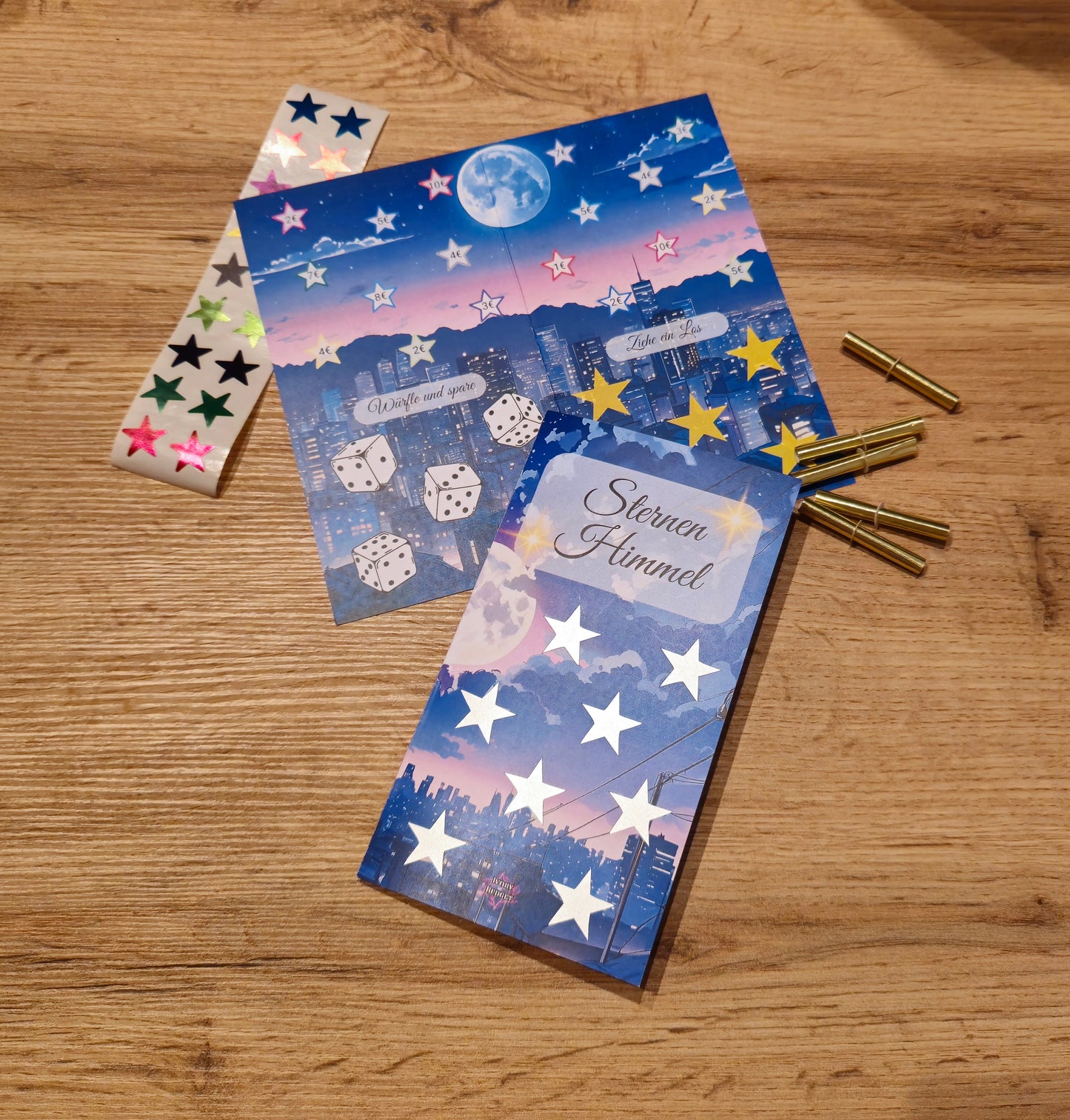 Klappkarte Sternen Himmel