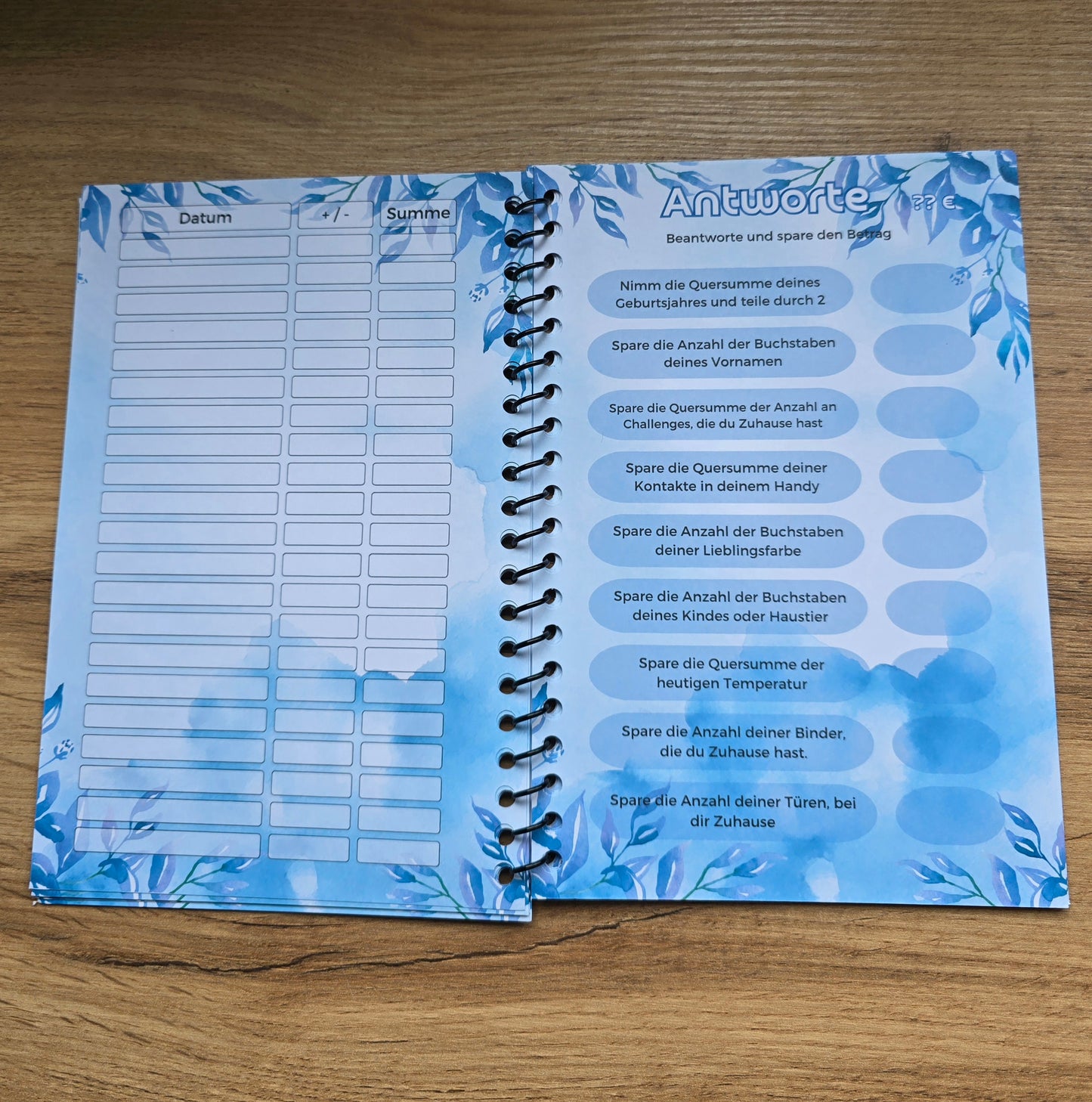 Mein Sparbuch div. Farben