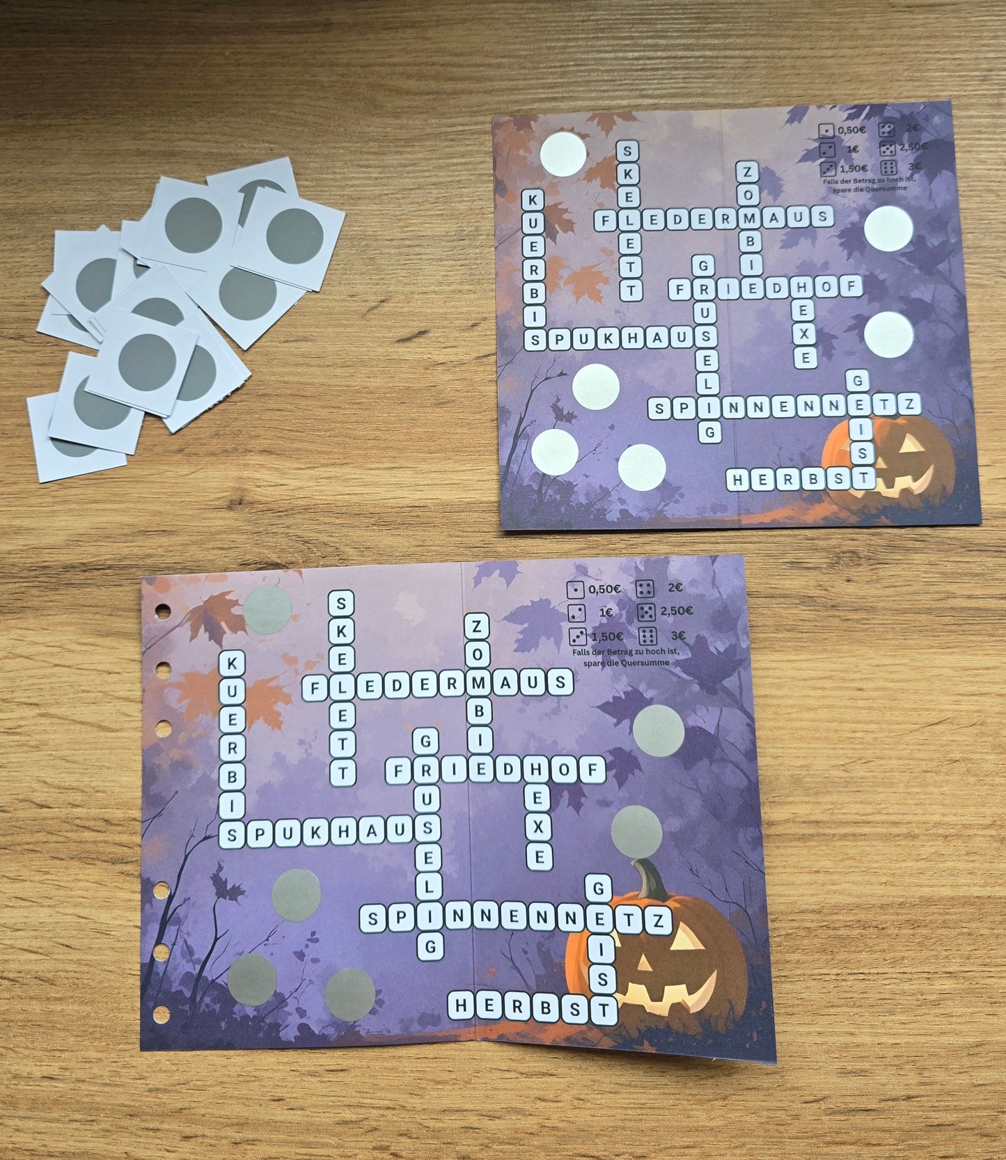 Klappkarte Halloween-Rätsel