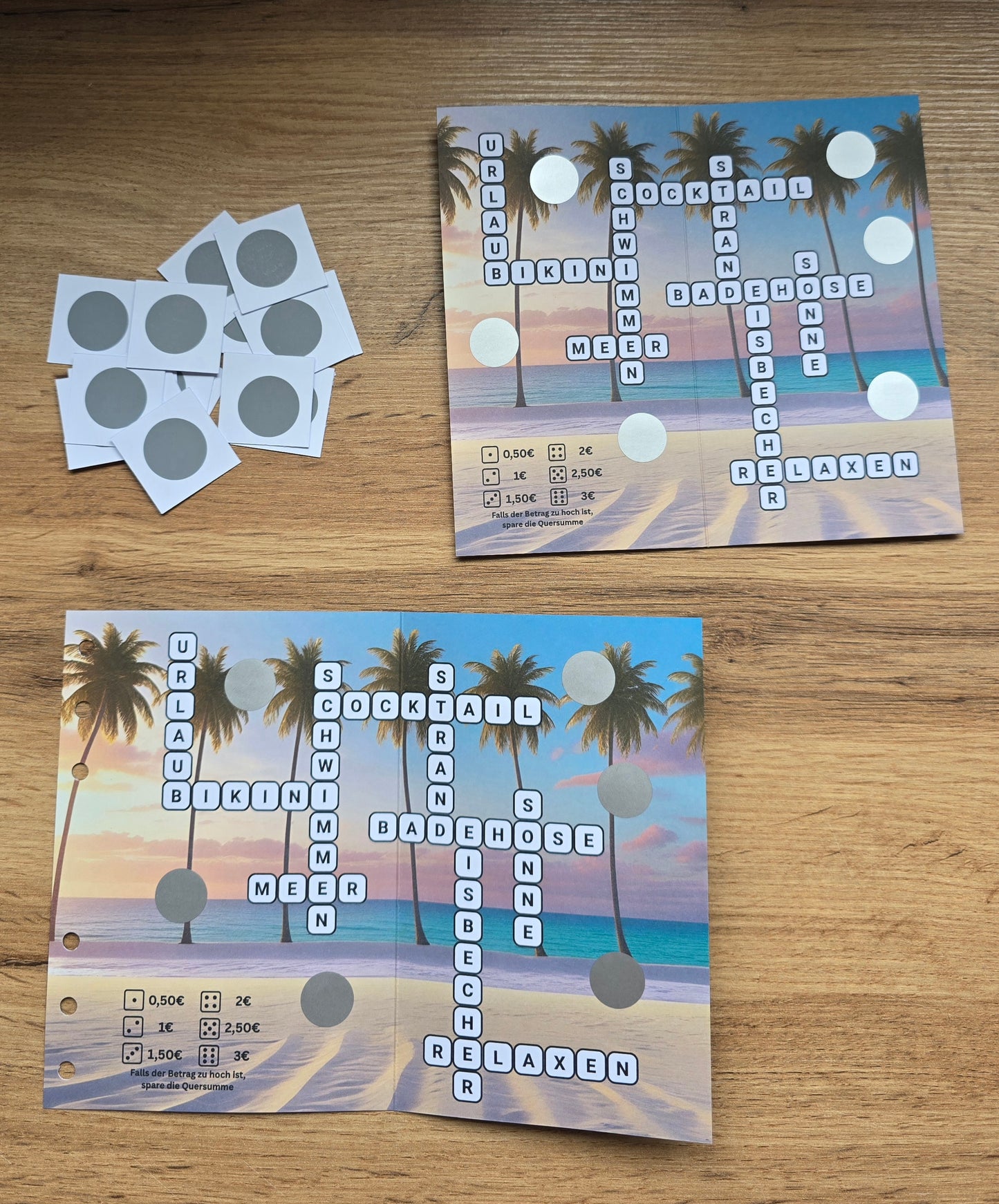 Klappkarte Sommer-Rätsel