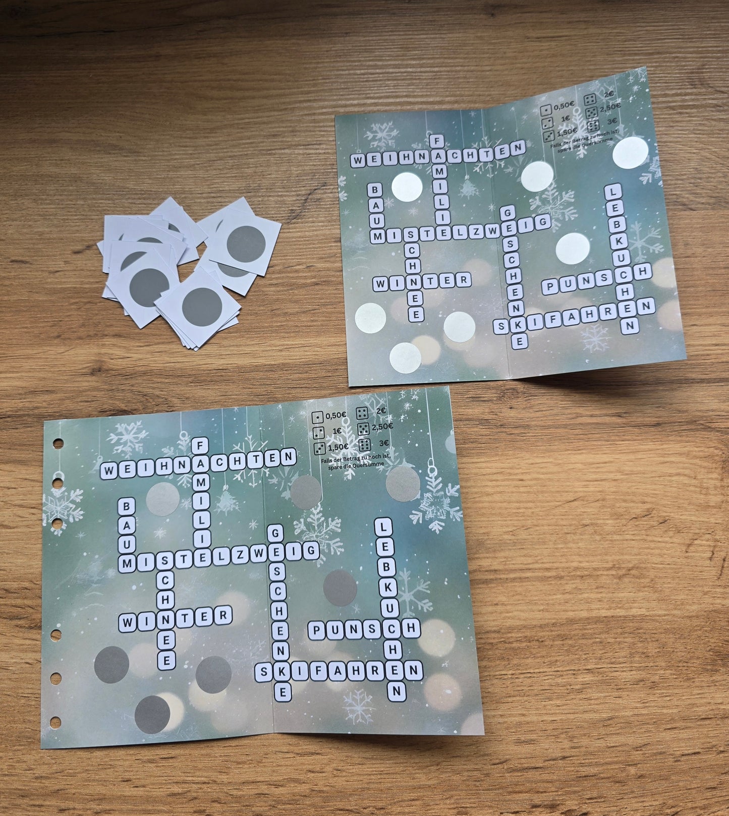 Klappkarte Weihnachts-Rätsel