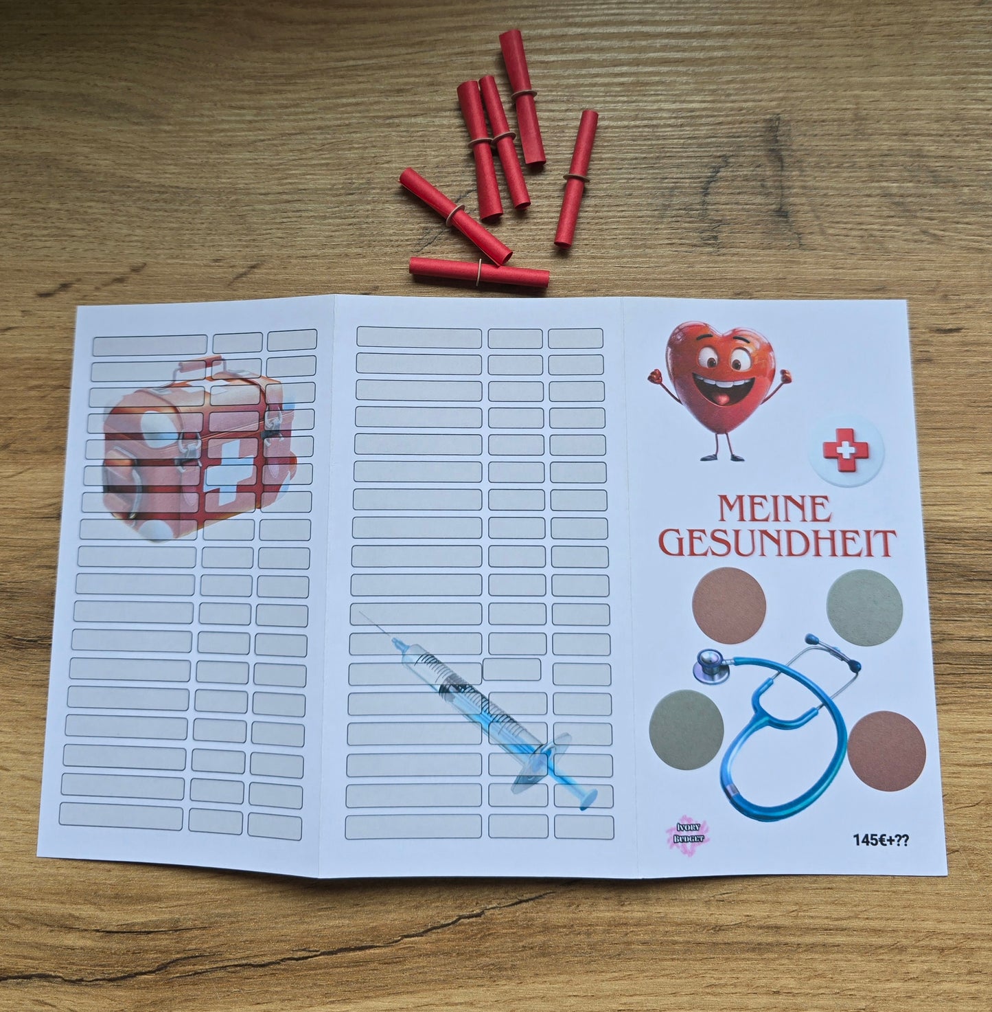 Klappkarte Meine Gesundheit