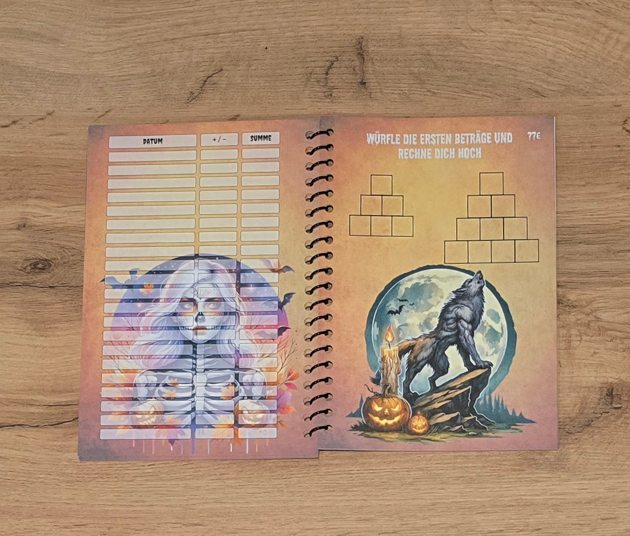 Halloween-Sparbuch