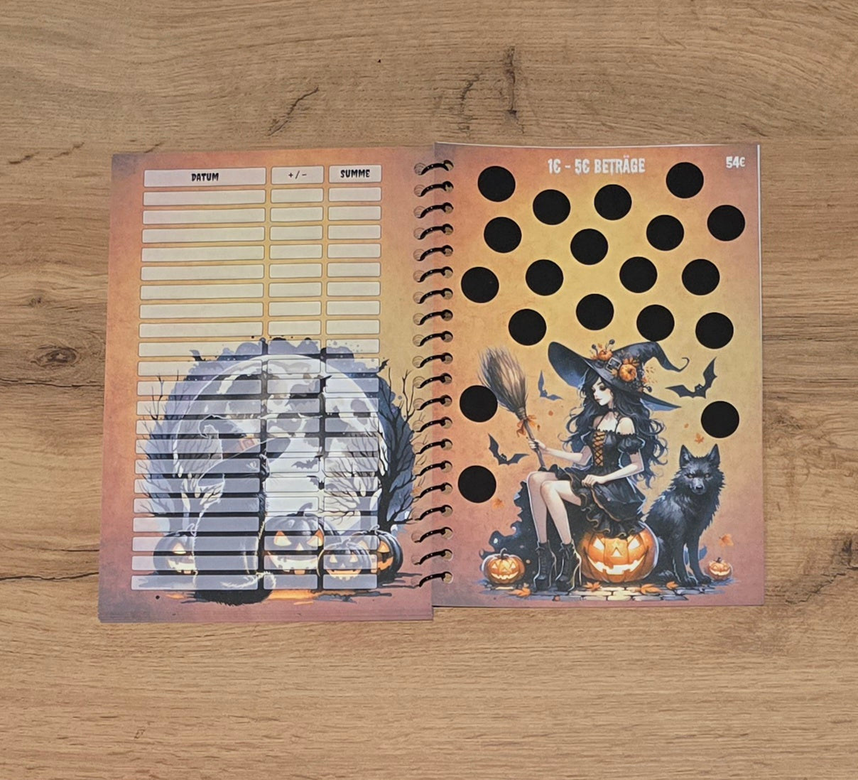Halloween-Sparbuch