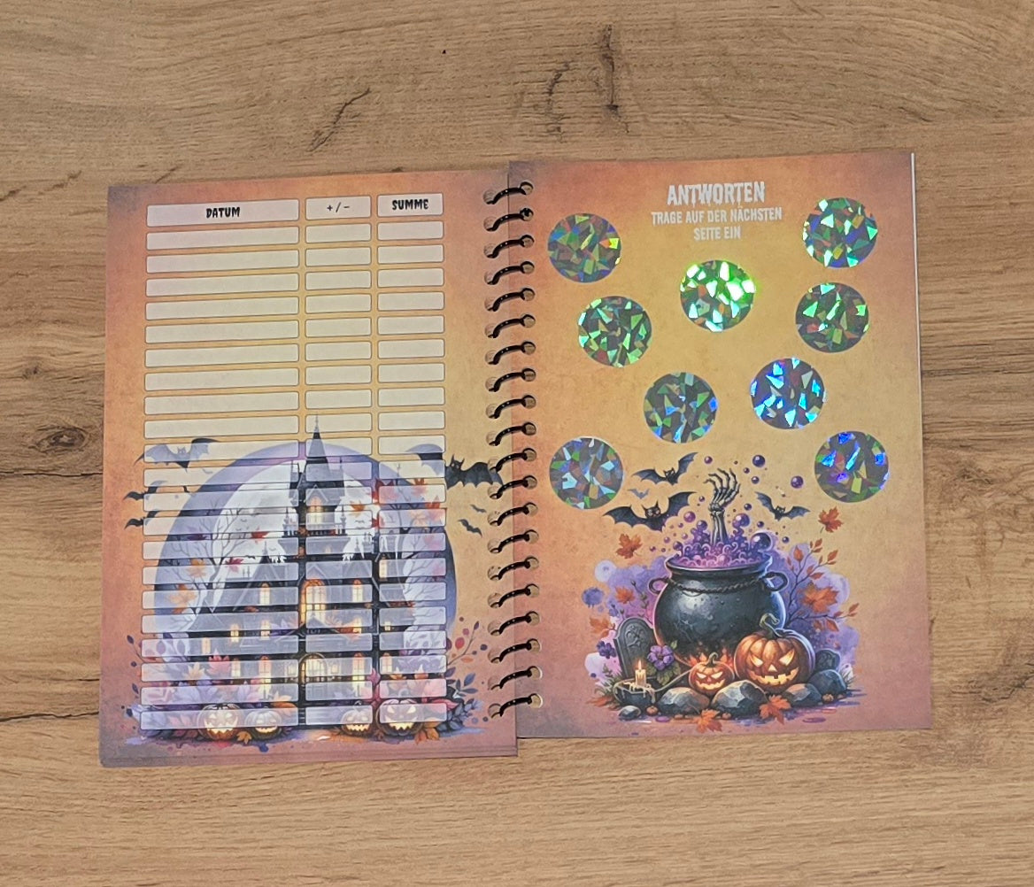 Halloween-Sparbuch