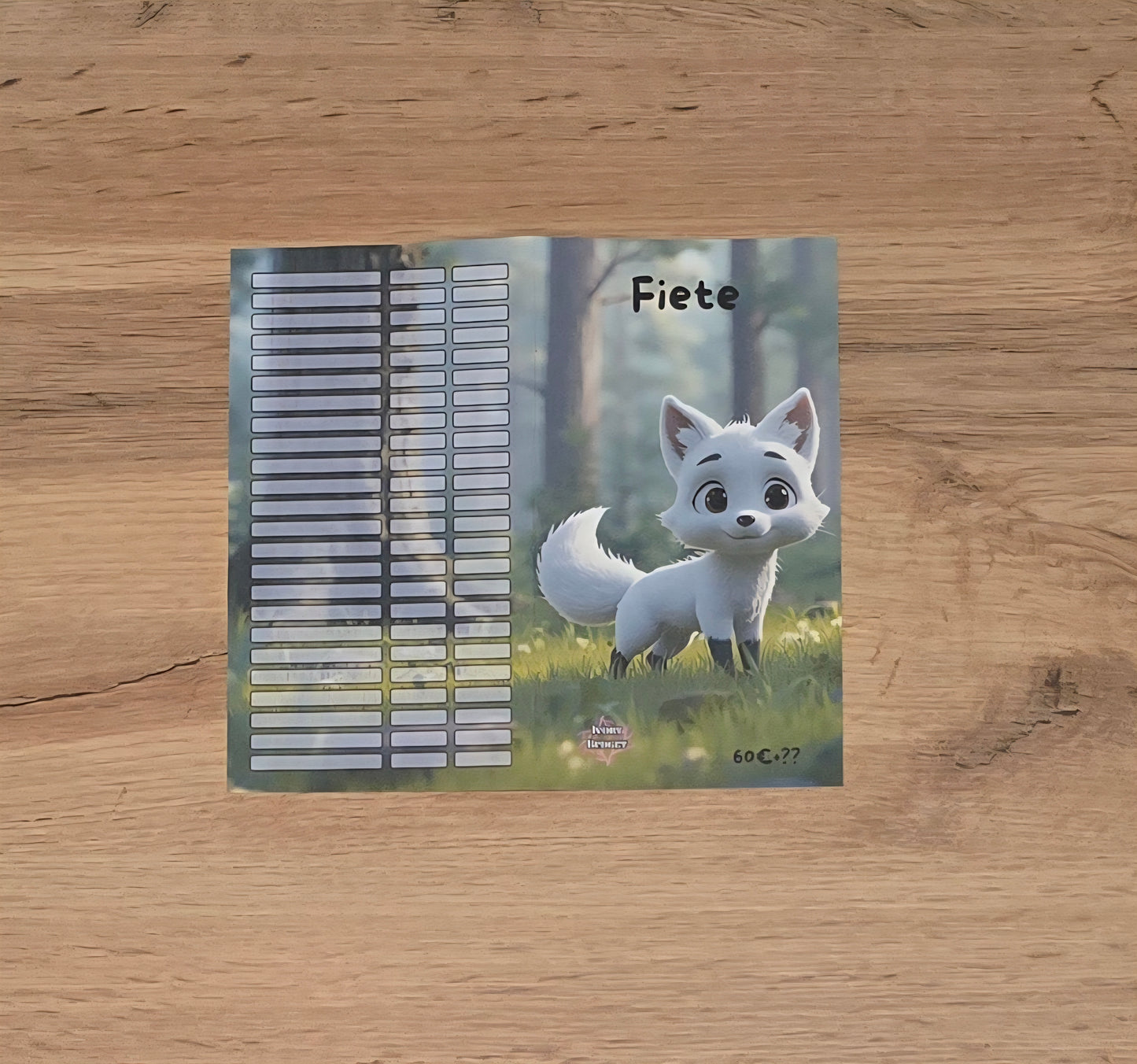 Klappkarte Fiete