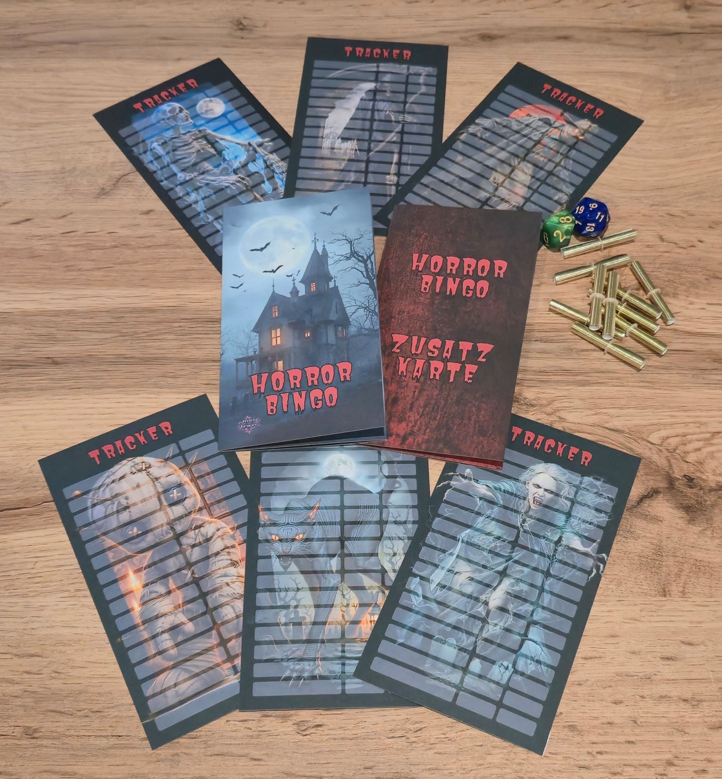 Klappkarte Horror Bingo