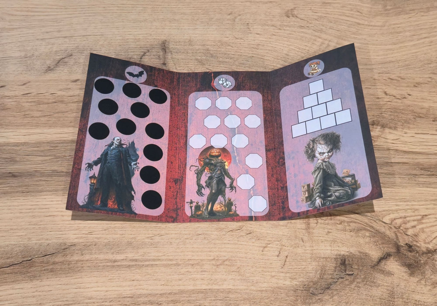 Klappkarte Horror Bingo