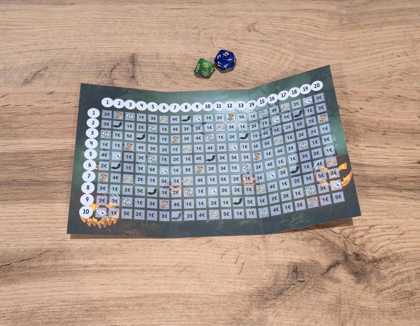 Klappkarte Horror Bingo