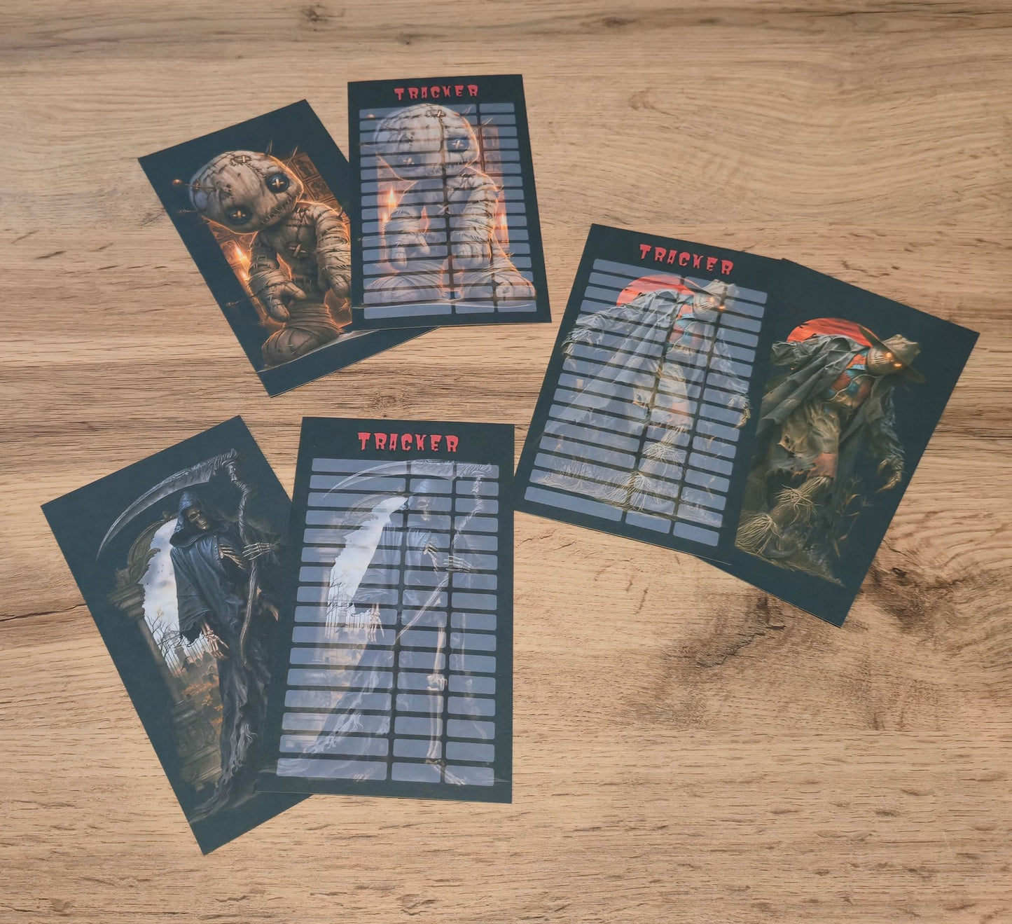 Klappkarte Horror Bingo