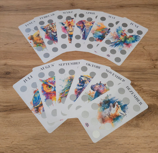 Jahreschallenge Watercolor Tiere