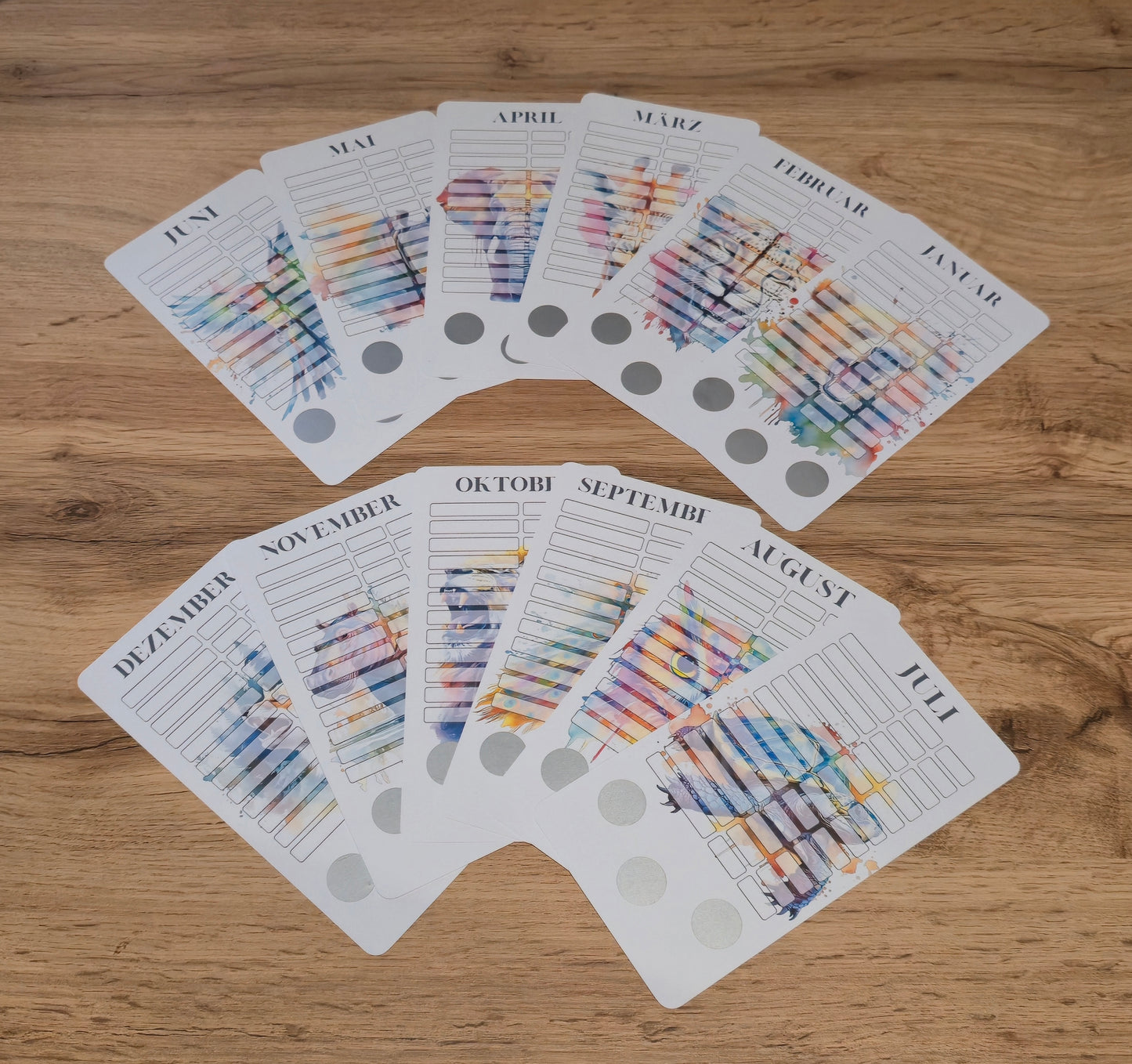 Jahreschallenge Watercolor Tiere