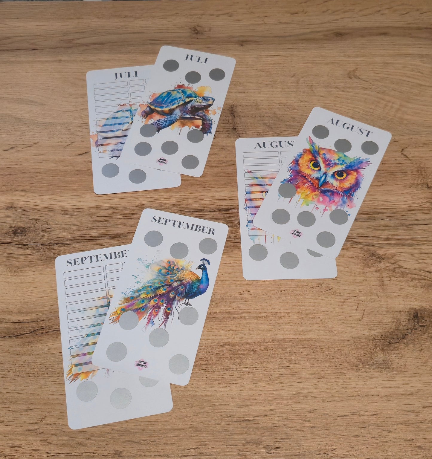 Jahreschallenge Watercolor Tiere