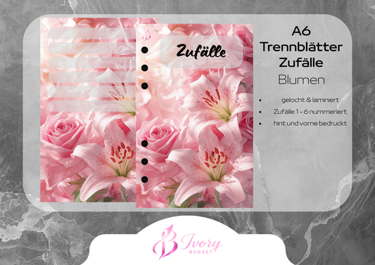 A6 Register Zufälle Blumen