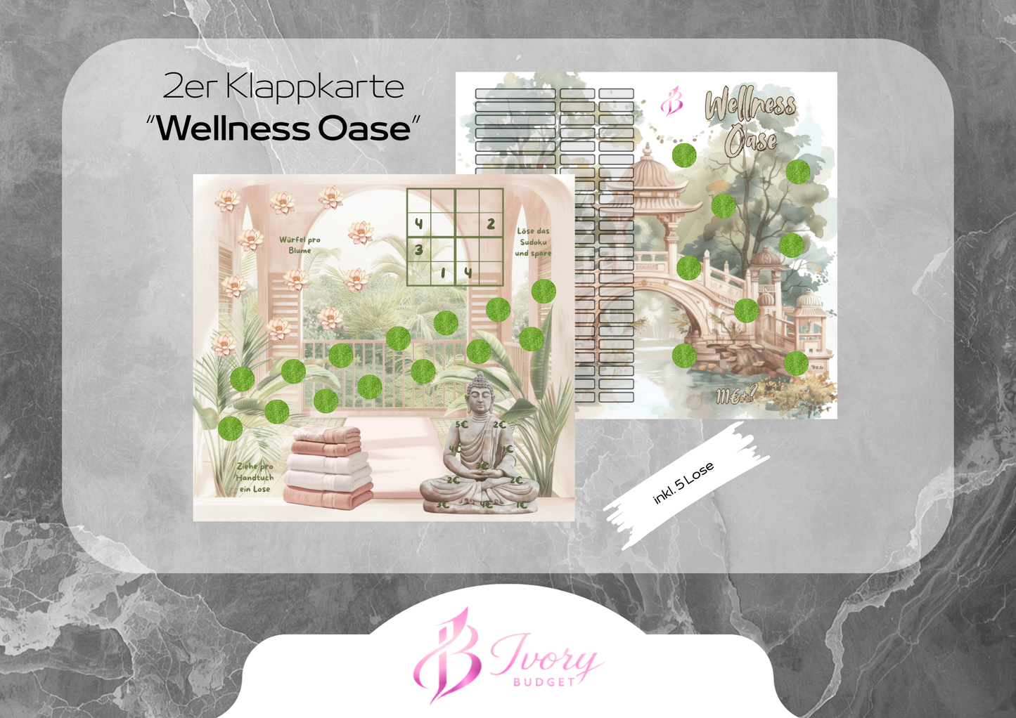 Klappkarte Wellness Oase