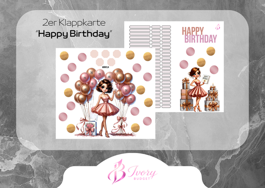 Klappkarte Happy Birthday