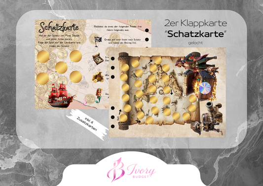 Klappkarte Schatzkarte