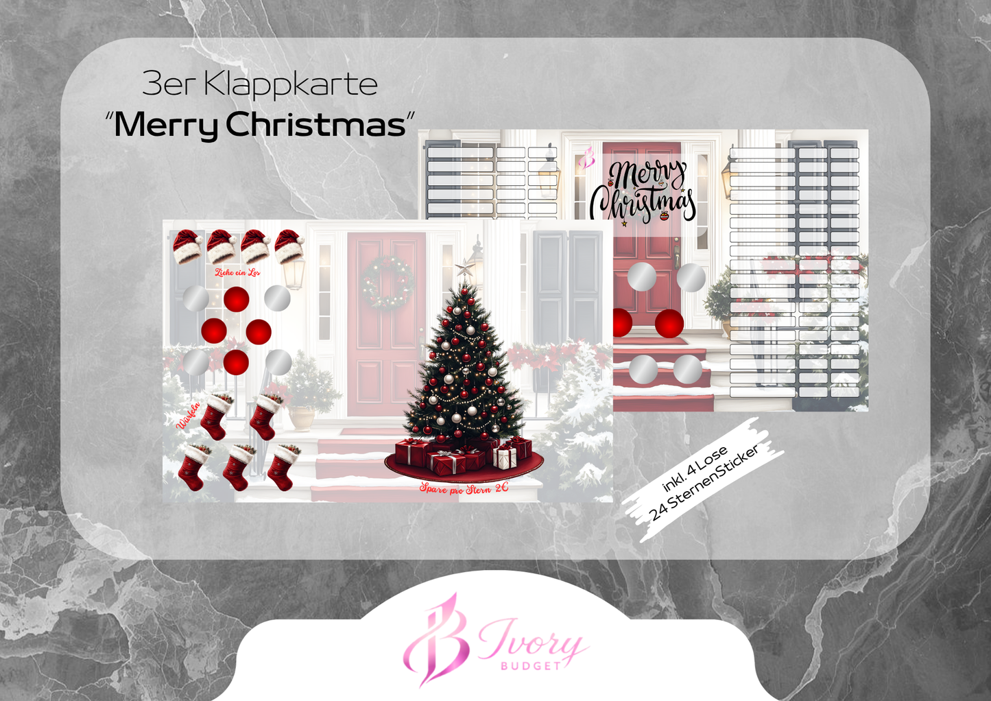 Klappkarte Merry Christmas
