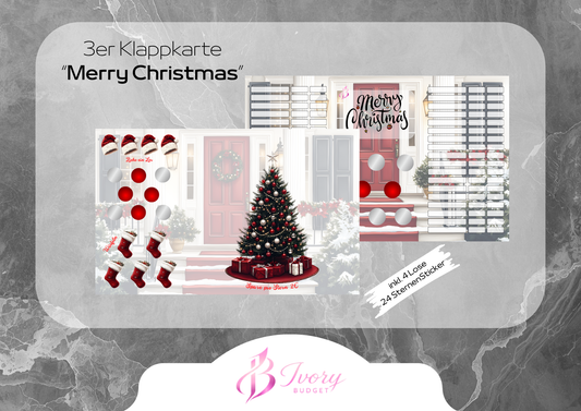 Klappkarte Merry Christmas