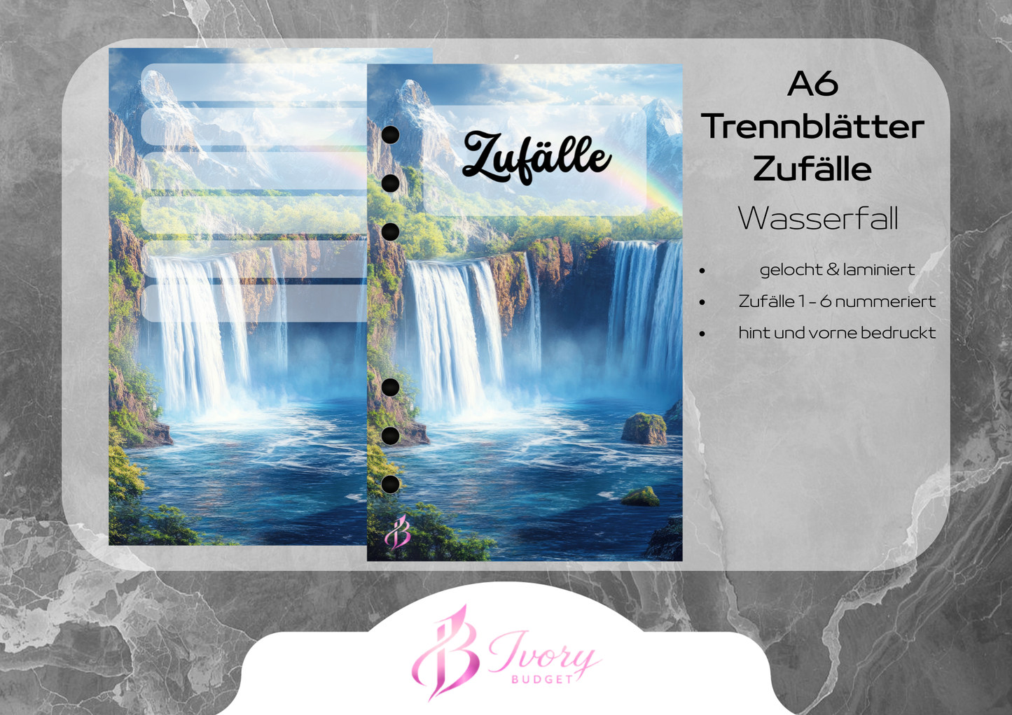 A6 Register Zufälle Wasserfall