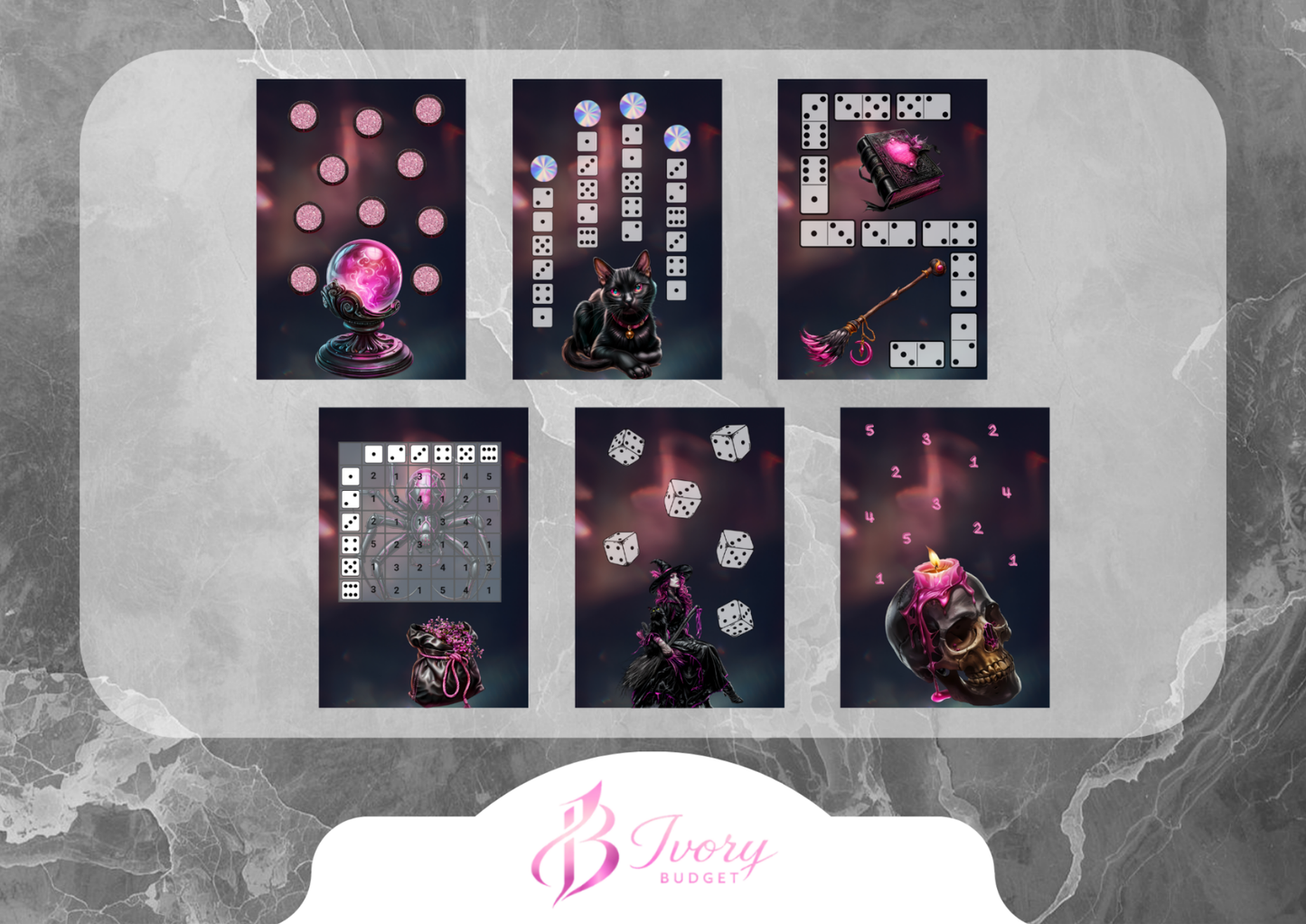 A7 Sparbuch Pink Witch