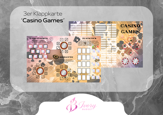 Klappkarte Casino Games
