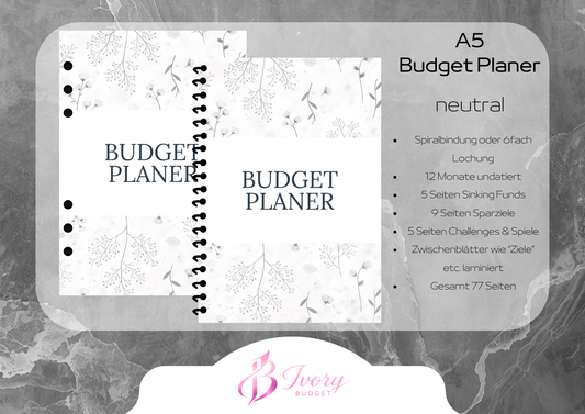 A5 Budget Planer Neutral