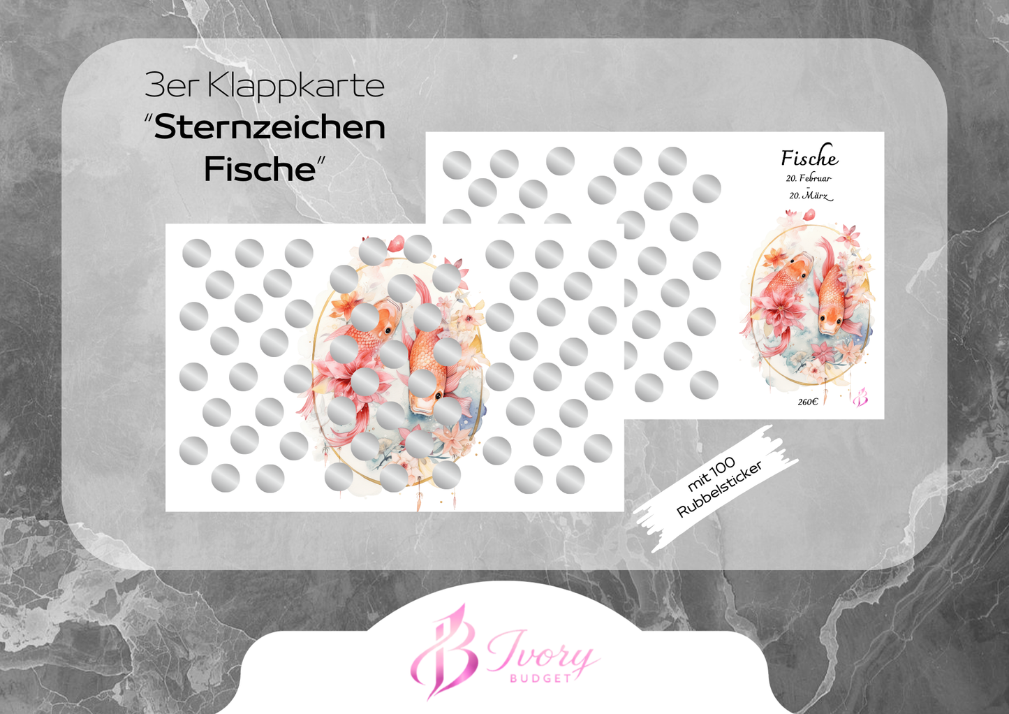 Klappkarte Sternzeichen