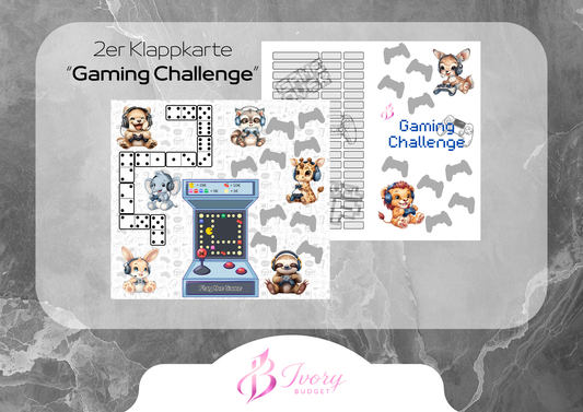 Klappkarte Gaming Challenge