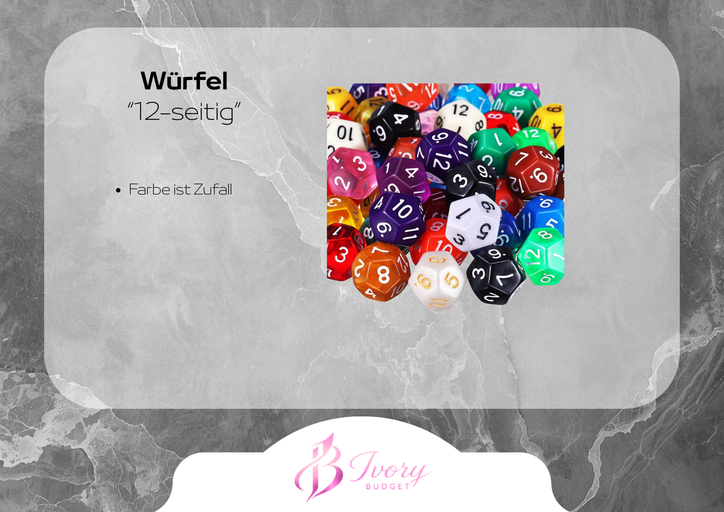 Würfel "12-seitig"