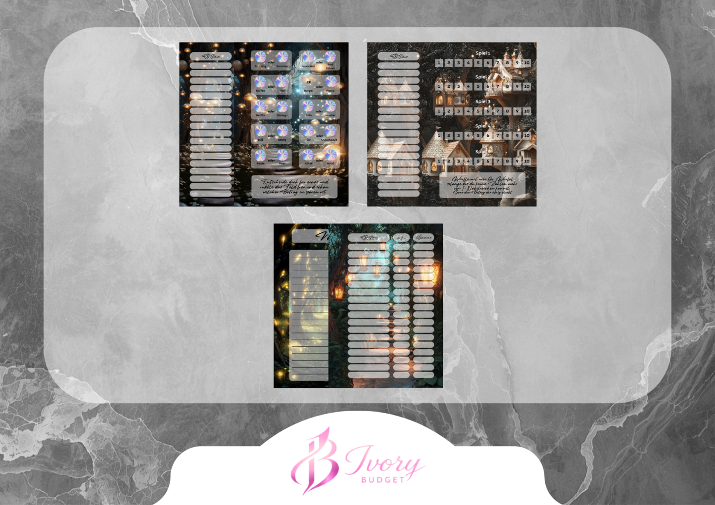 Sparbuch Reise durch den magischen Wald