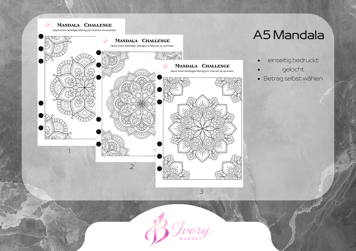 Mandala Challenge A5