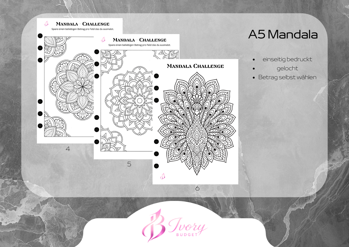 Mandala Challenge A5